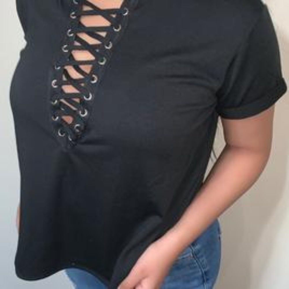 Lace Up Top